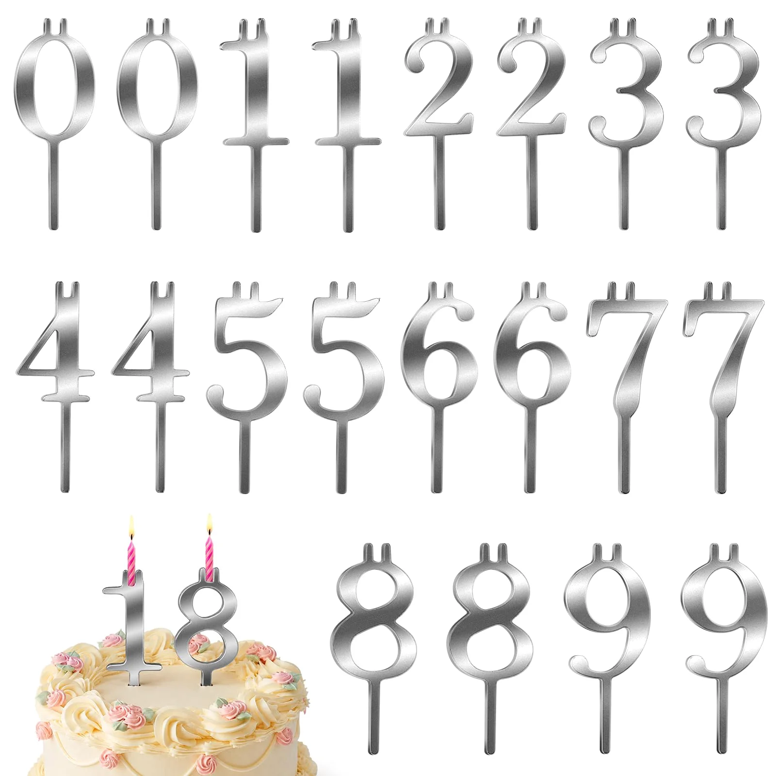 CGBE Number Candle Holder Set